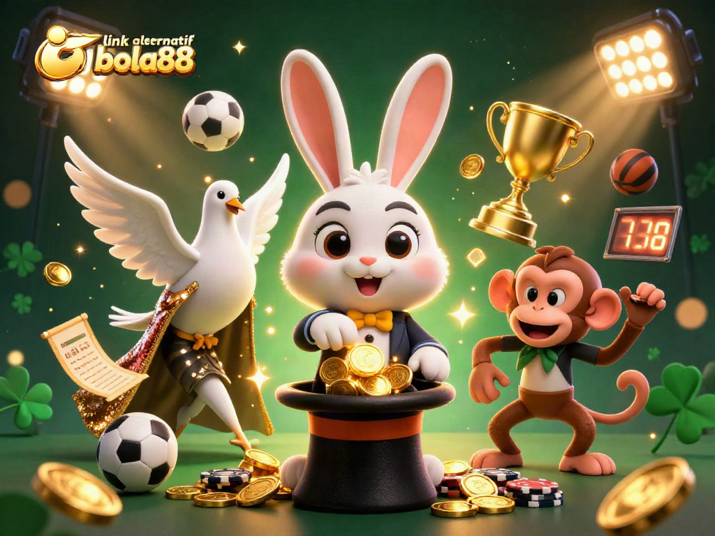 Engage in thrilling bets with link alternatif bola88 as the magician rabbit conjures riches amidst sports excitement.
