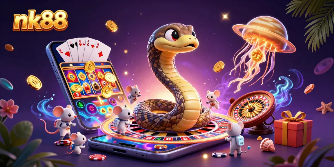Join the excitement at nk88 as astronaut mice place bets on a cosmic roulette wheel!